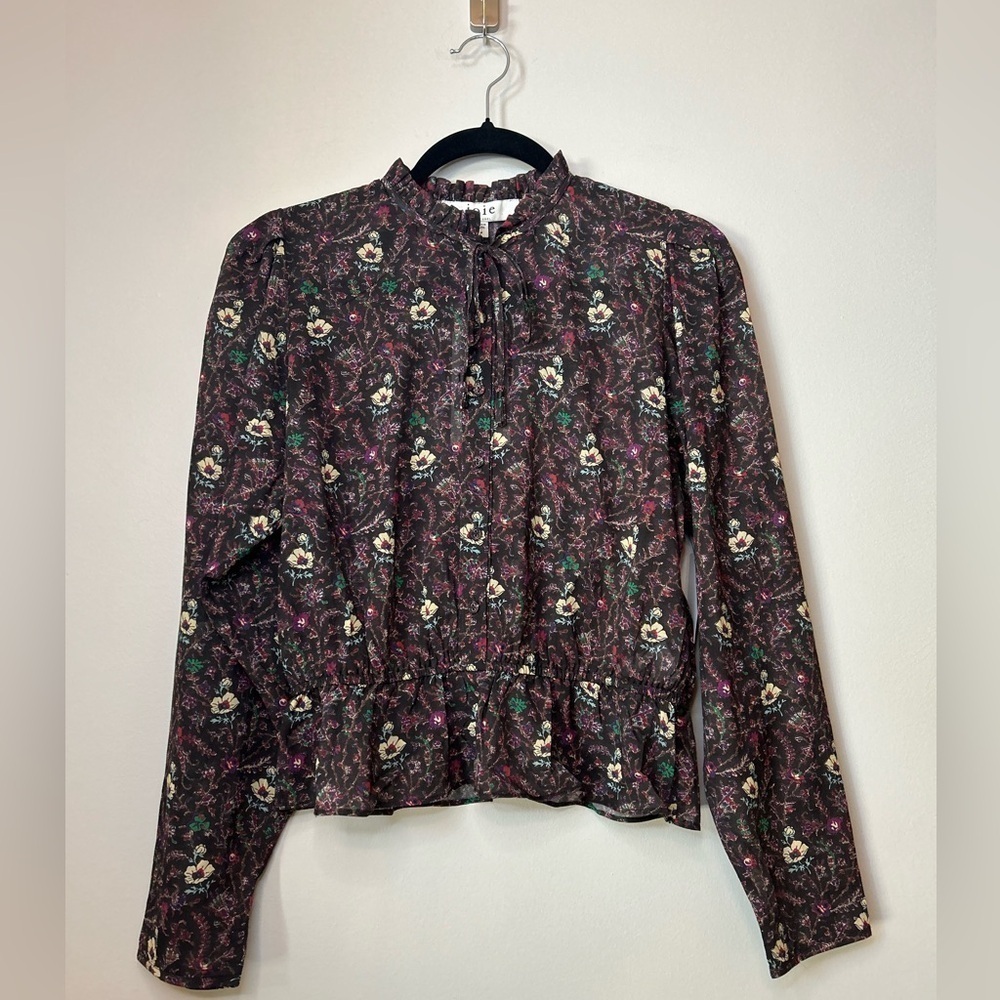 Joie Willow Cotton Top Chocolate Torte Multi Size M